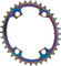 absoluteBLACK Oval Road 110/4 Chainring for Shimano Dura-Ace R9100 / Ultegra R8000 - rainbow/36 tooth