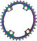 absoluteBLACK Oval Road 110/4 Chainring for Shimano Dura-Ace R9100 / Ultegra R8000 - rainbow/36 tooth