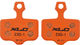 XLC Plaquettes de Frein Disc BP-O21 pour Avid/SRAM - orange/organique