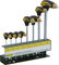 Proxxon L-handle HX Screwdriver Set with Holder - black-yellow/universal
