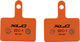 XLC Plaquettes de Frein Disc BP-O07 pour Shimano / Tektro / XLC - orange/organique
