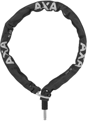Axa Victory Rahmenschloss + RLC 100 Einsteckkette + Satteltasche Set - schwarz-silber/universal