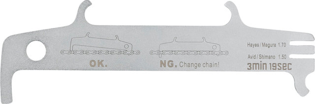 3min19sec Chain Wear Indicator 2.0 - silver/universal