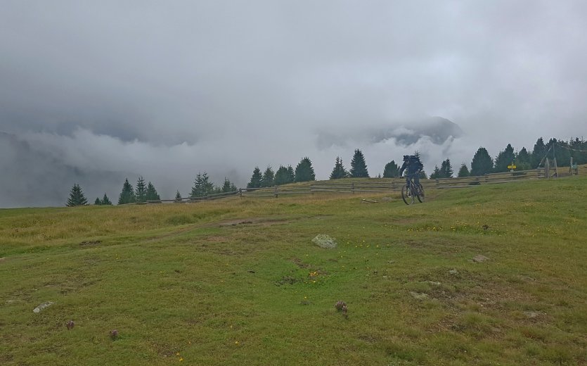 Auf dem Weg zum Bunkertrail.