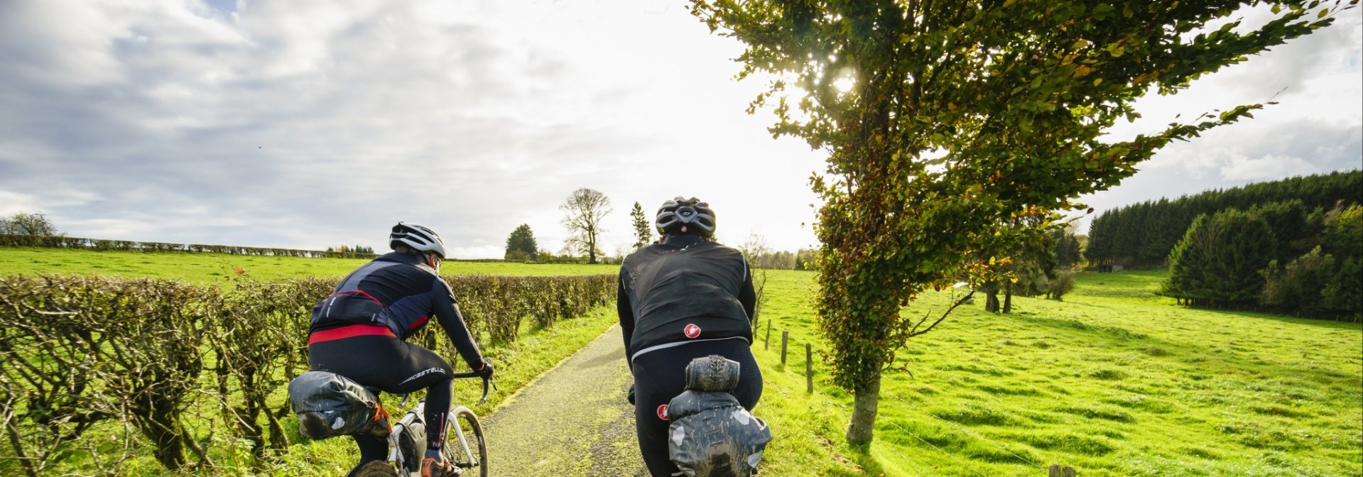 Dramatic skies form the backdrop in the Ardennes.