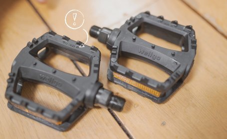 Richtige Seite für das jeweilige Pedal identifizieren