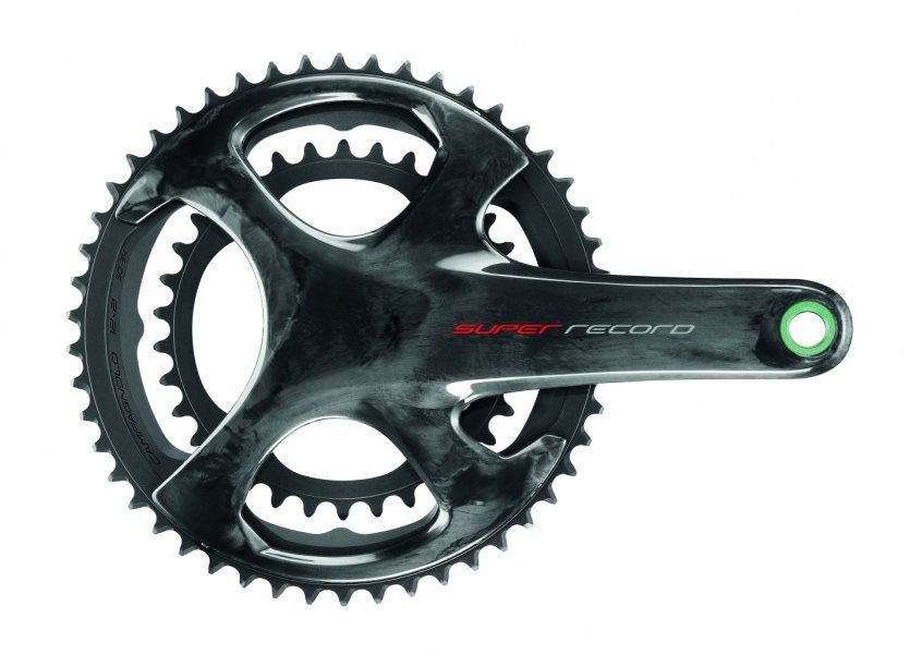 Campagnolo Super Record 12-speed crankset.