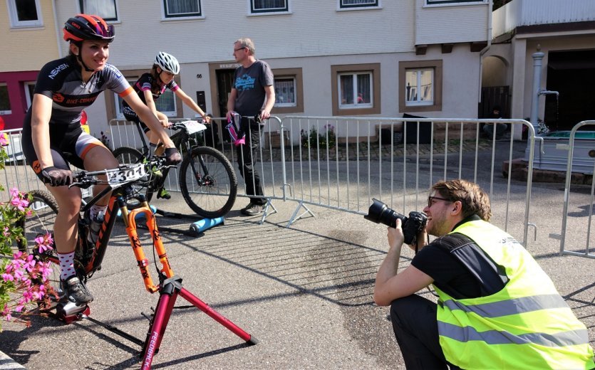 The Omnium is much smaller and easier to use than the rollers behind it.