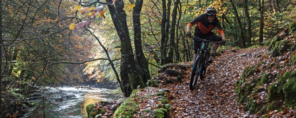 Riding along rivers is always a treat.