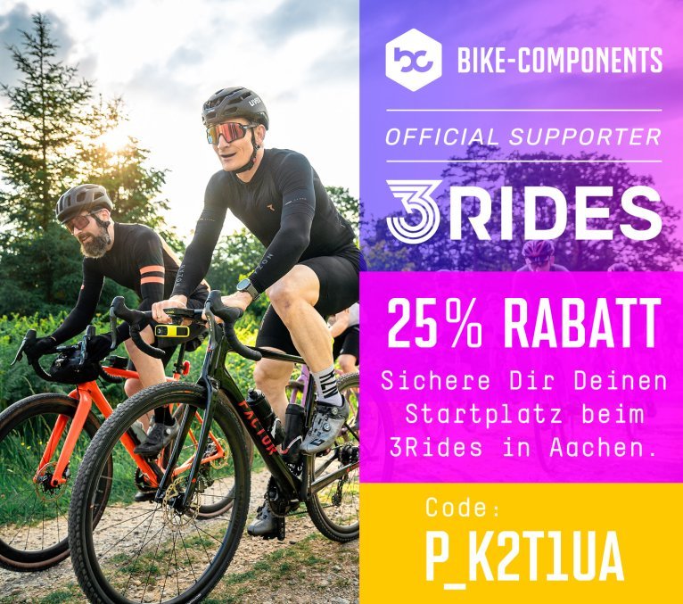 3Rides Anmeldung Gravel Event Ausfahrt Race