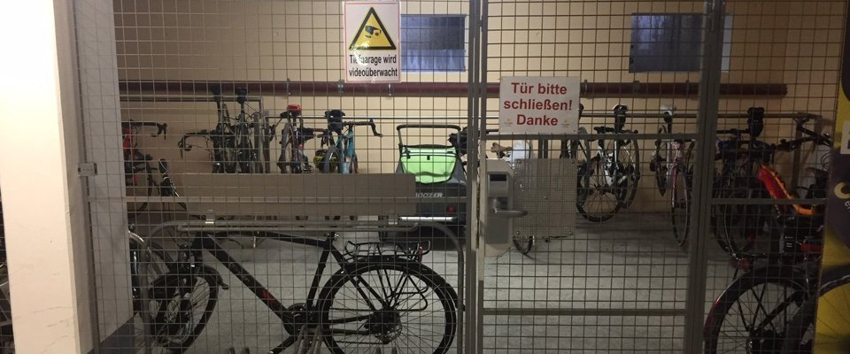 Der Fahrradkeller war nur mit dem Zimmerschlüssel zu öffnen.