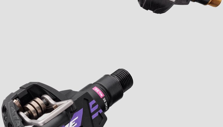 Pédales De VTT Time ATAC XS En Composite Gris - Occasion Fonctionnelle (taille Axe 9/16)