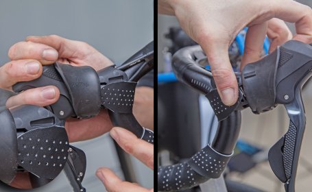 Das Extrastück hat eine ausreichende Länge um die Bremsschelle abzudecken. 