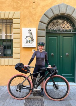 Svenja and the bc original Flint in Tuscany.