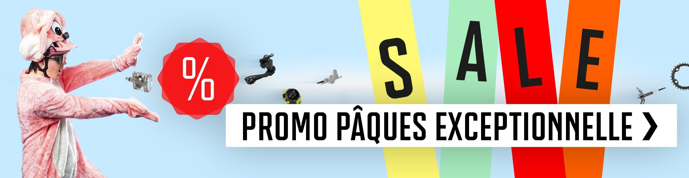Soldes de Pâques chez bike-components - N'hésitez pas, faites des économies sur des vélos, des pièces de vélo et des vêtements de qualité