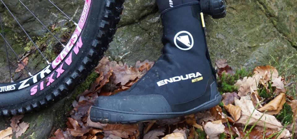The Endura MT500 Plus overshoes.