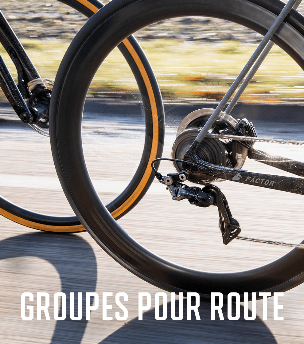 Groupe Vélo Route Sachs 7000 2x8 - Rouge Anodisé - Fabrication Française