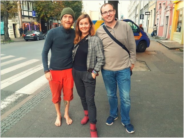 Meine Couchsurfing Reiseführer. Von links: Ich, Kamila, Martin