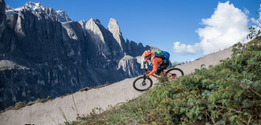 Perfectly shaped berms on some of the trails...