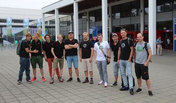 Die Crew von bc. Vom Marketing über Einkauf bis zum Produktmanagement waren wir vertreten.