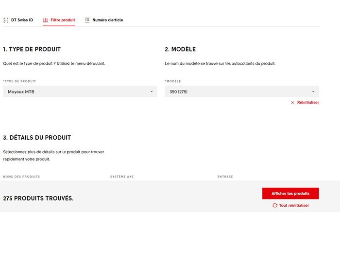 1.2 : Utilise le moteur de recherche de produits sur la page de Product Support pour trouver ton article.