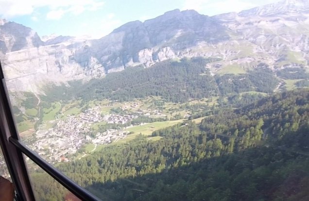 Leukerbad from above.