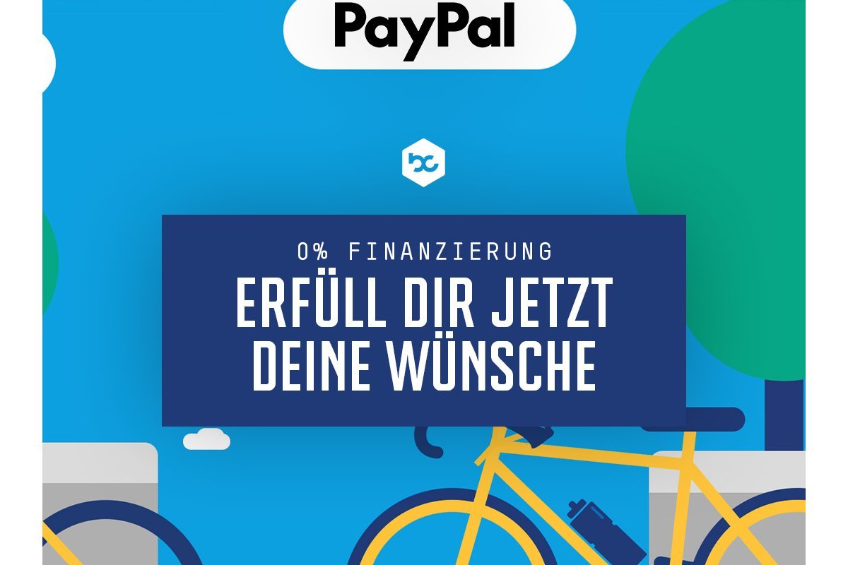 0% Finanzierung mit PayPal  Fahrrder & Zubehr online finanzieren |  bike-components
