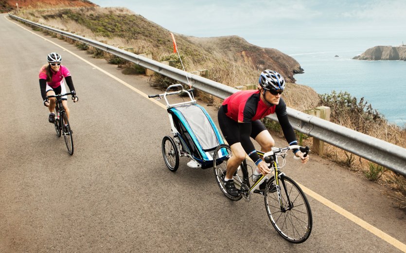 ...or a road bike, a kids trailer enables you to be active with your child while you're on-the-go.