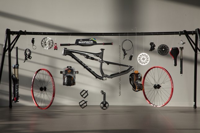 Alle Parts des Komplettbikes