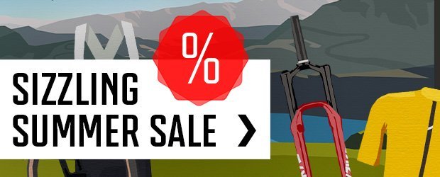 Promotional banner for the Summer Sale at bike-components