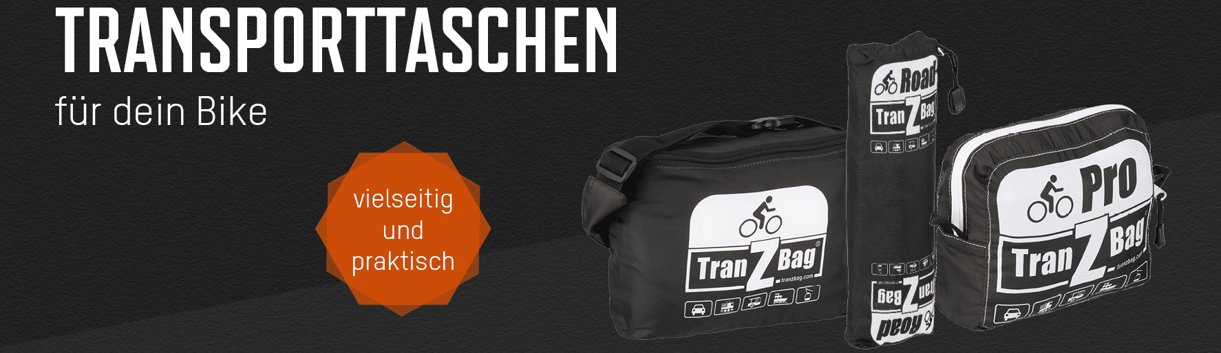 TranZbag Fahrradtaschen für den Transport in Auto, Bahn und Flugzeug