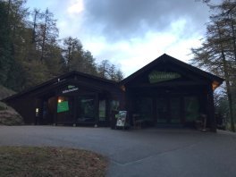 Das Infocenter im Whinlatter Forest Park.