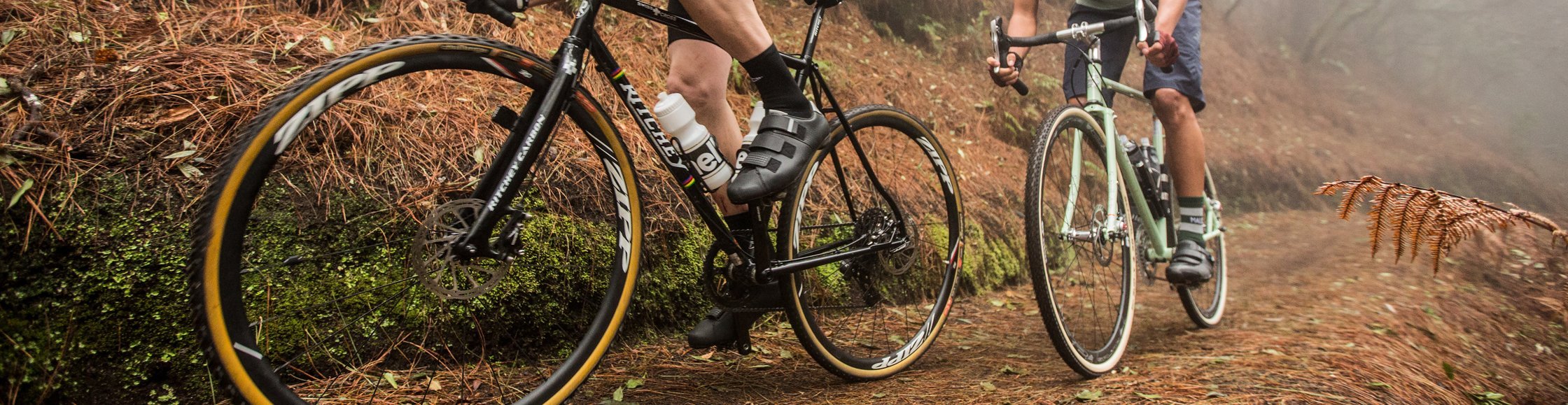 Sapim Speichen und Speichennippel an Zipp-Laufrädern und Ritchey Fahrrad im Wald