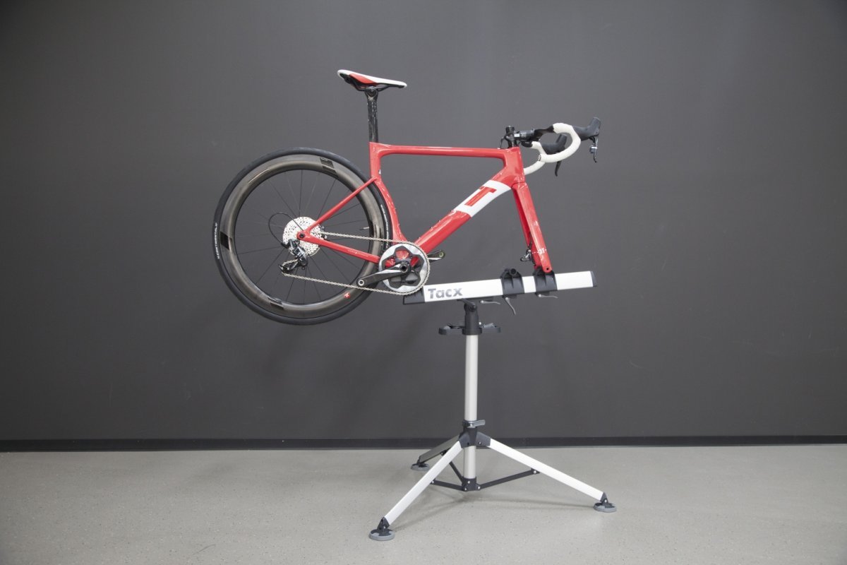 A stable and secure repair stand. 