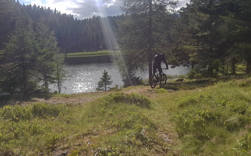 Der "Schwarze See" markiert fast das Ende der Tour.