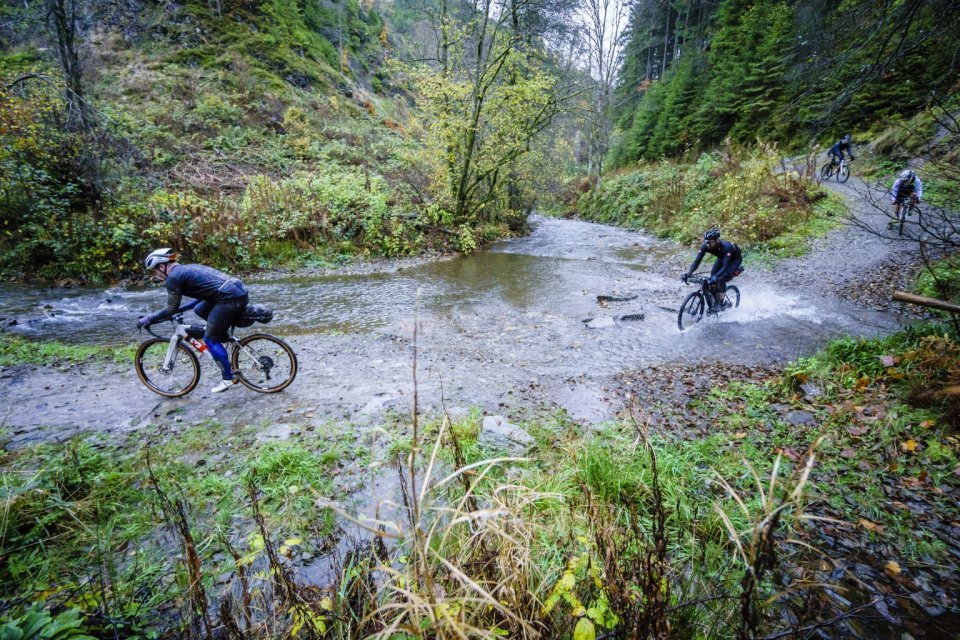 Gravel is mixed martial arts, including stream crossings.