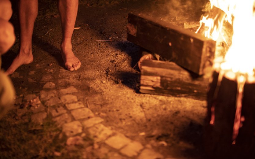 Keine Gravel-Party ohne gediegenes Lagerfeuer.