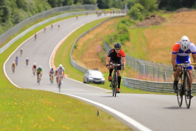 Sascha auf seiner ersten Runde für das 4er Team bike-components IV.