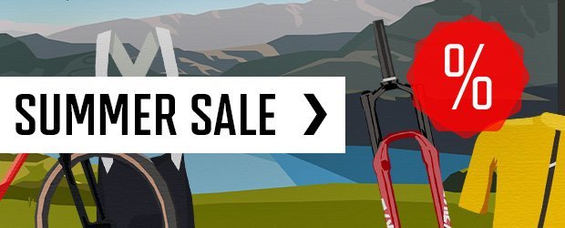 Aktionsbanner zum Summer Sale bei bike-components