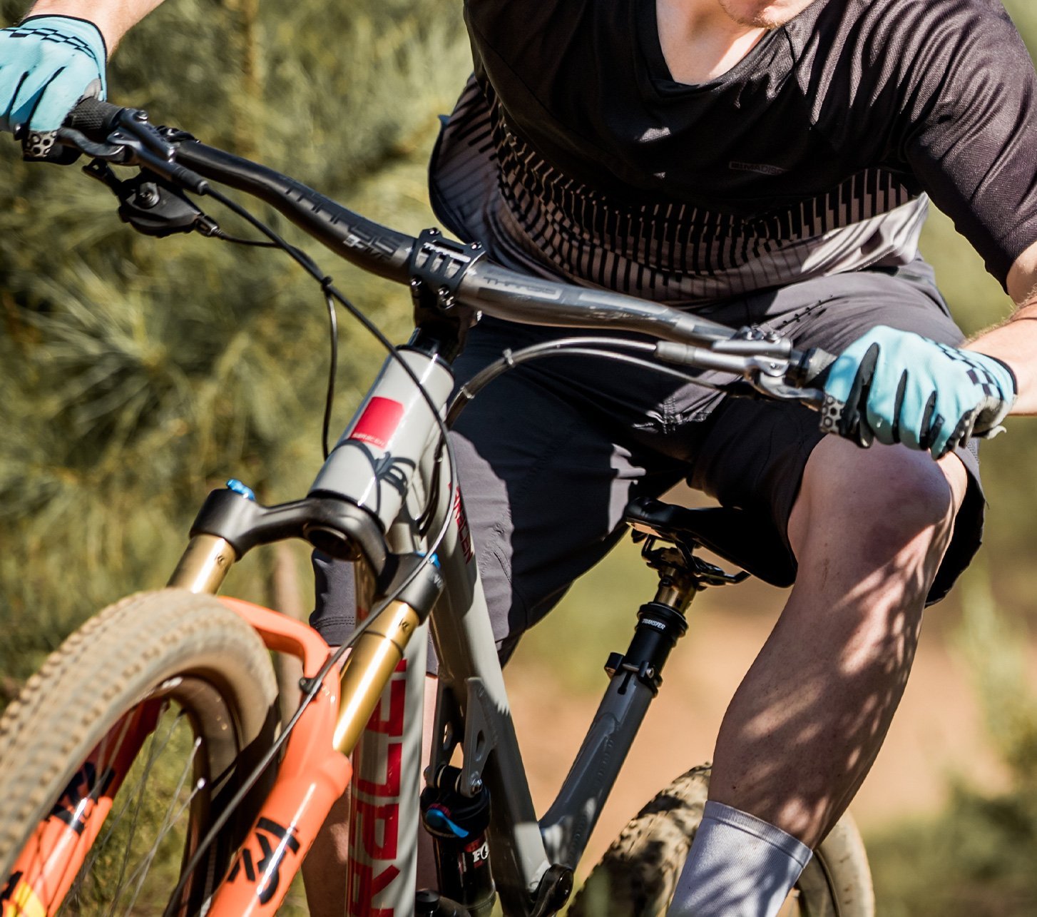 PRO MTB Lenker, Vorbau und Sattelstütze im Einsatz