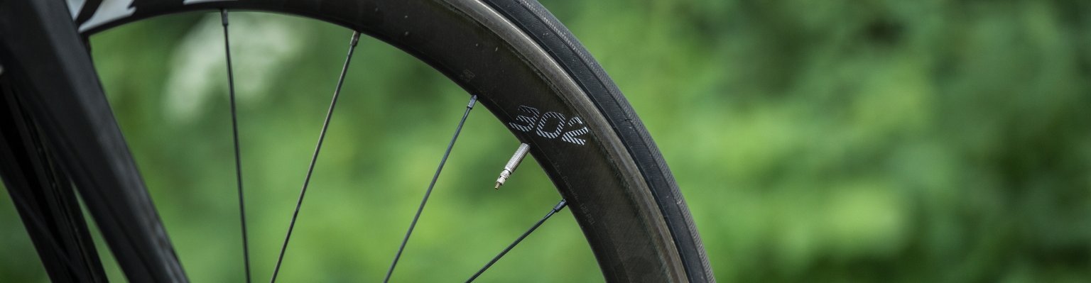 Das Zipp 302 Vorderrad.