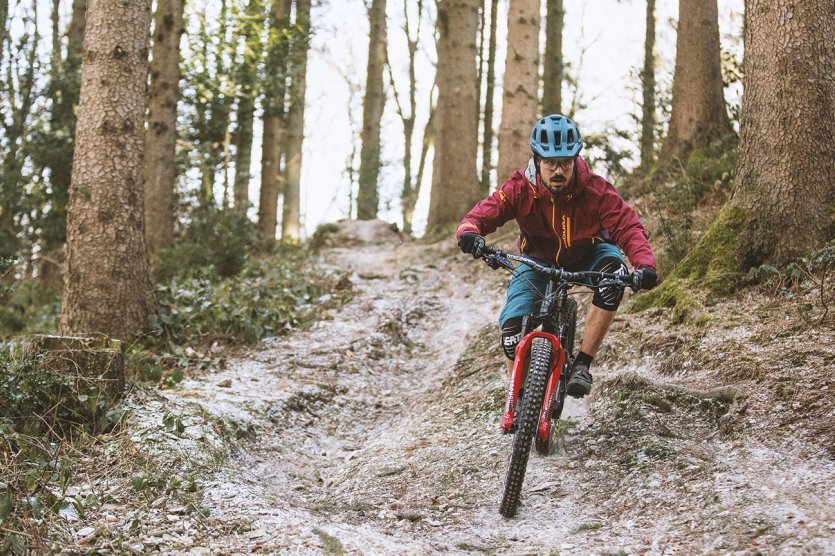 Wald Winter Frost Herbst MTB 