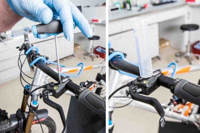 Adding brake fluid to mountain 2025 bike