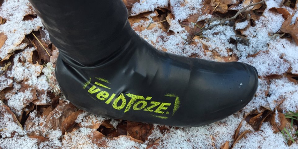 veloToze shoe covers are even great in the snow.