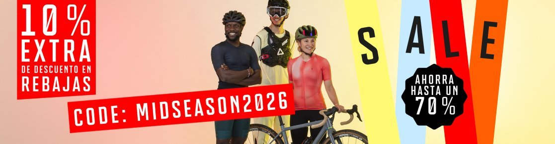 Ahorra ahora en el Mid Season Sale con una selección de productos destacados de bike, MTB y gravel para primavera y verano.