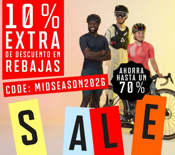 Ahorra ahora en el Mid Season Sale con una selección de productos destacados de bike, MTB y gravel para primavera y verano.
