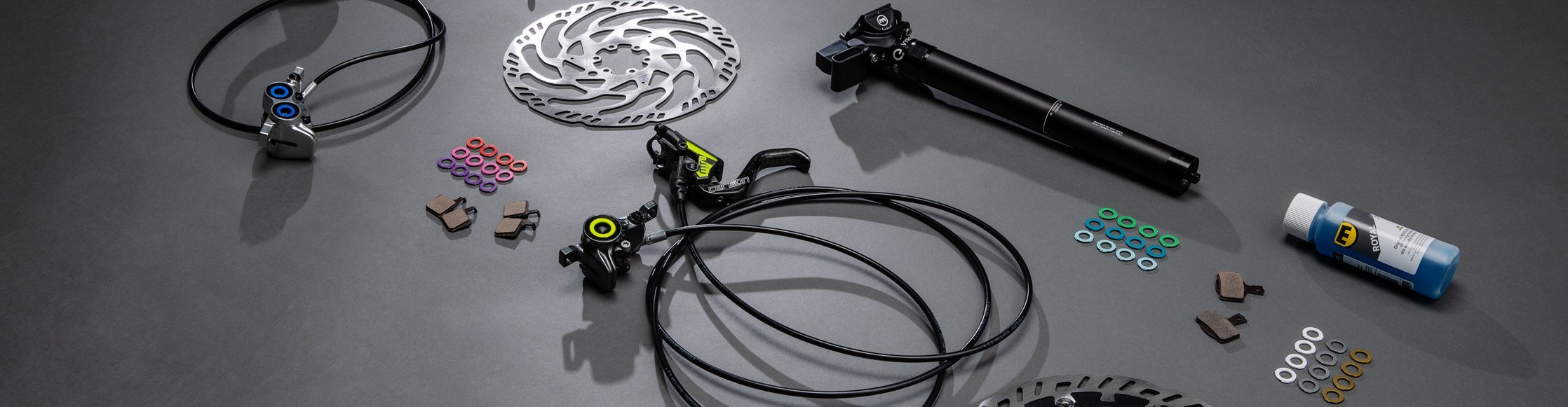 Magura ergonomische Fahrradbremsen, customize your breake, Bremsscheiben, ergonomische Bremgriffe, Sammelbild