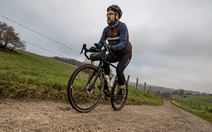 Hoff auf seinem Bike mit montierter Kol Gabel