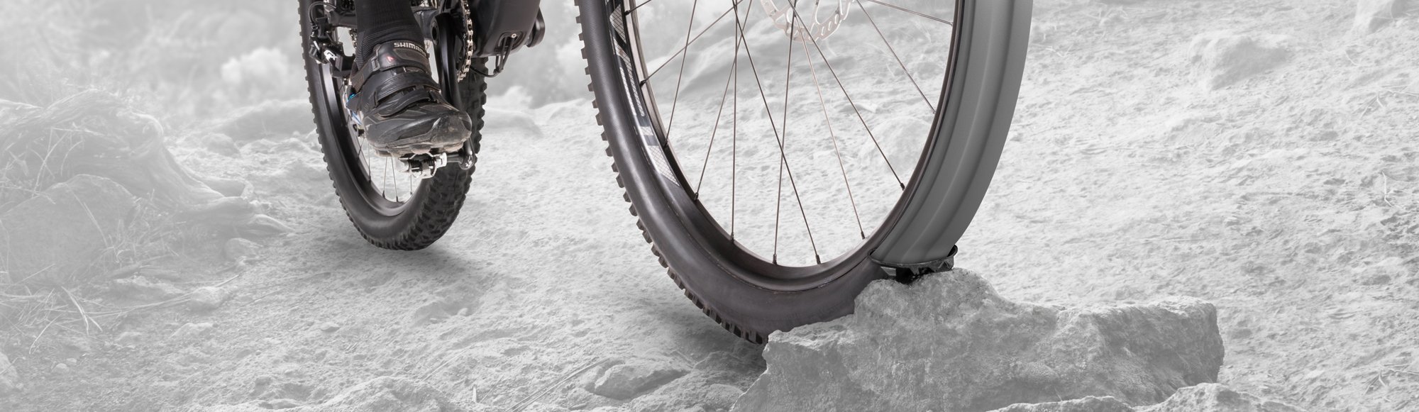 Cushcore Tubeless Däpfung stützt MTB-Reifen und -Felgen vor Durchschlägen auf unwegsamen Untergründen