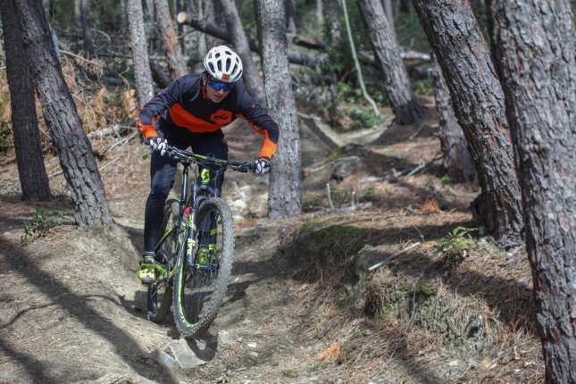 Hitting the trails in Puntone, Tuscany.